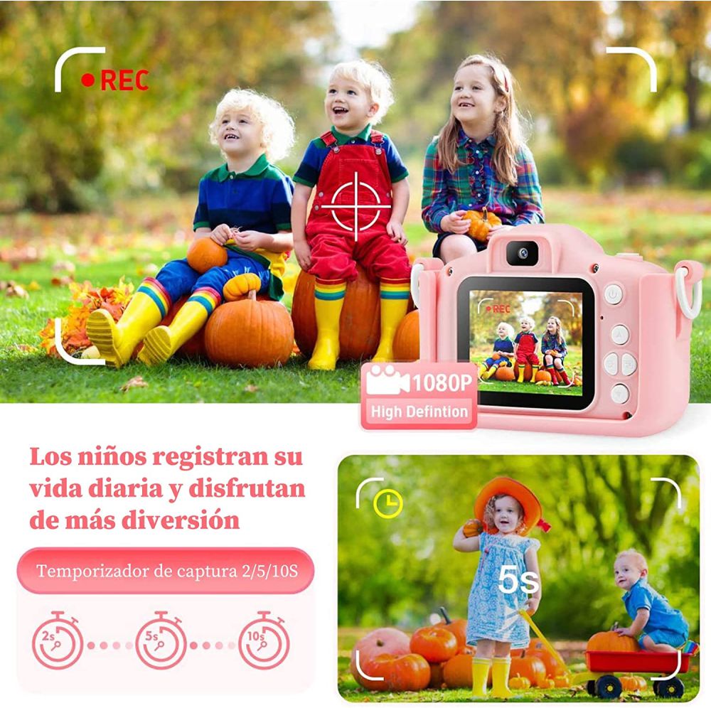 CÁMARA DIGITAL PARA NIÑOS 1080P